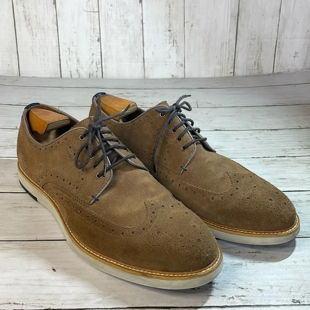 Blake Mckay Brown Carson Suede Wingtip Oxford